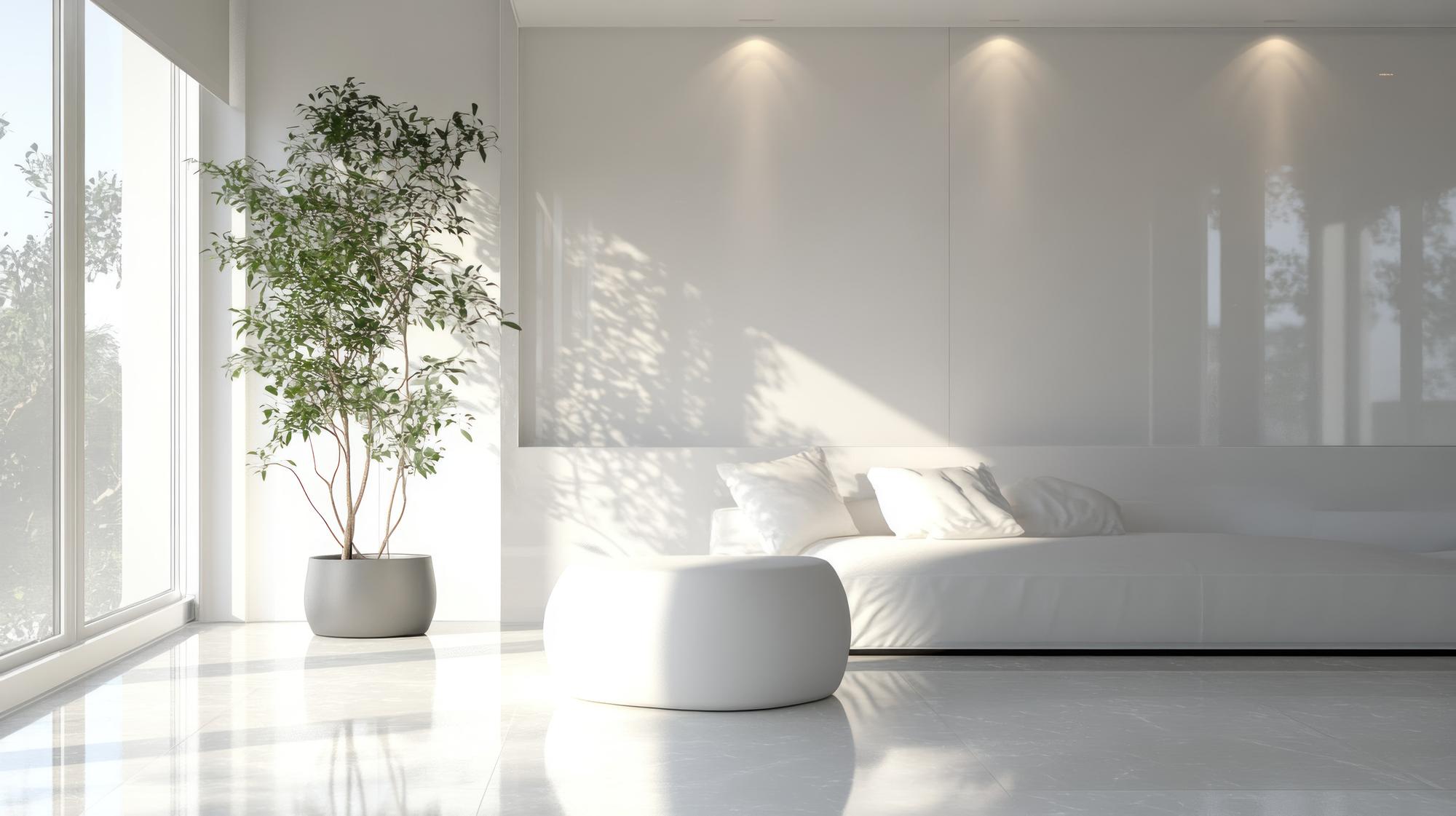 living modern cu lumină naturală